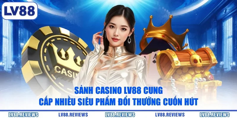 Sảnh casino LV88 cung cấp nhiều siêu phẩm đổi thưởng cuốn hút
